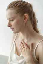 Tiny Stone Pierce  / Rose Gold