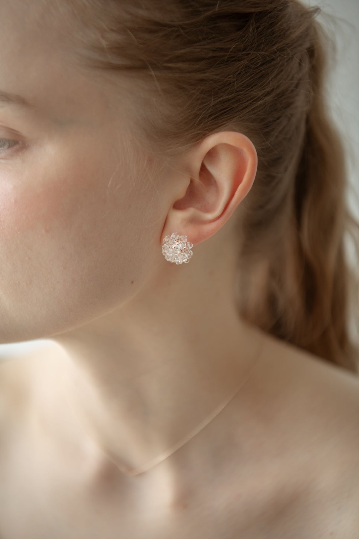 Glass Cluster Pierce / Rose Gold