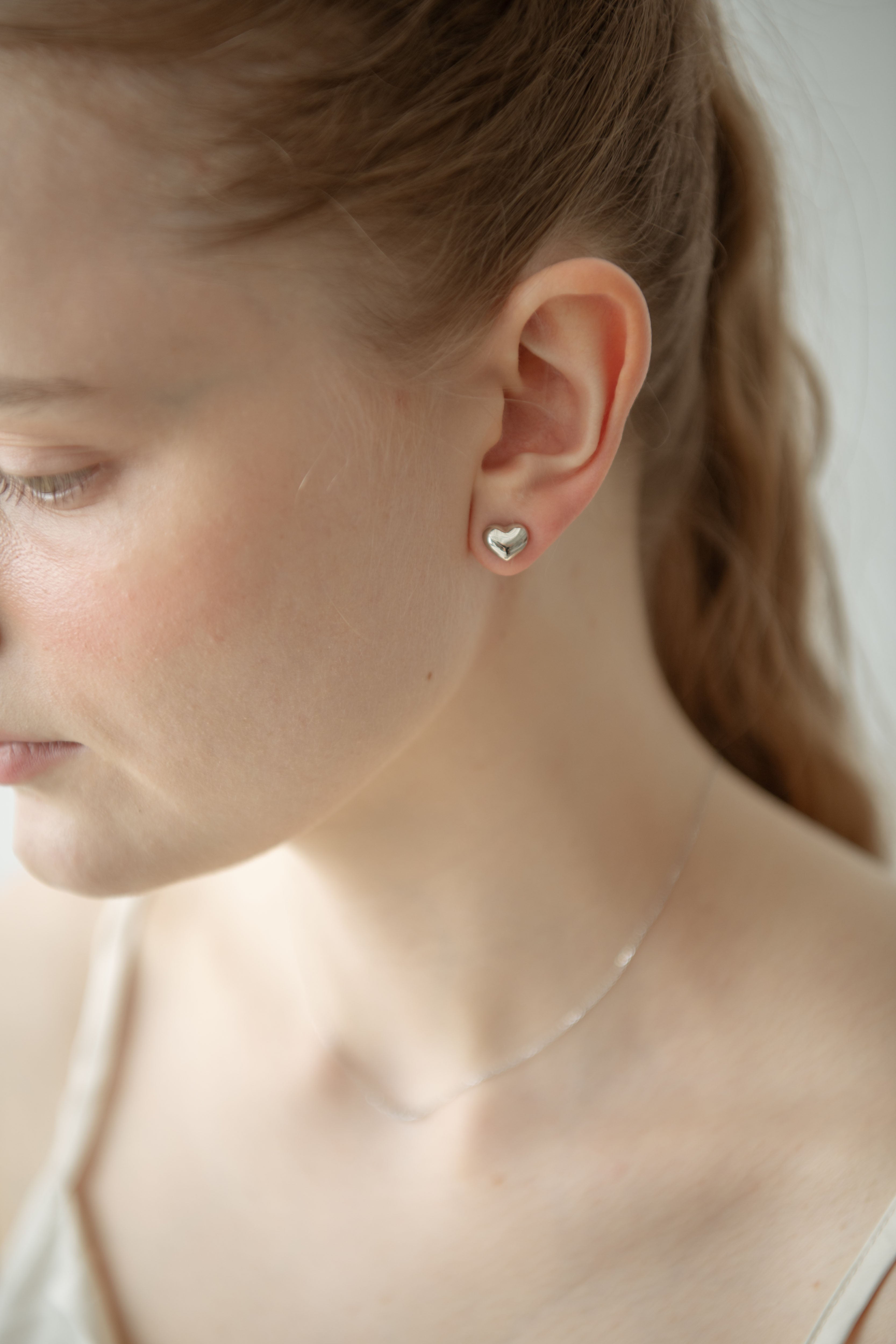 Puffy Heart Pierce / Silver