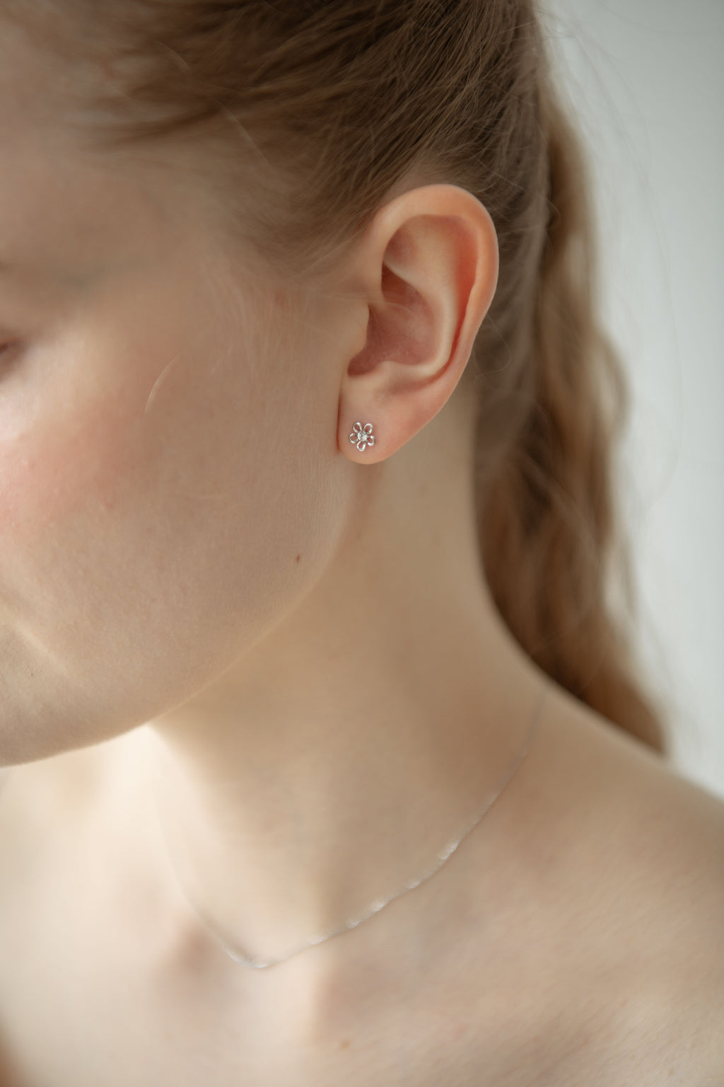 Petit Flower Pierce / Silver
