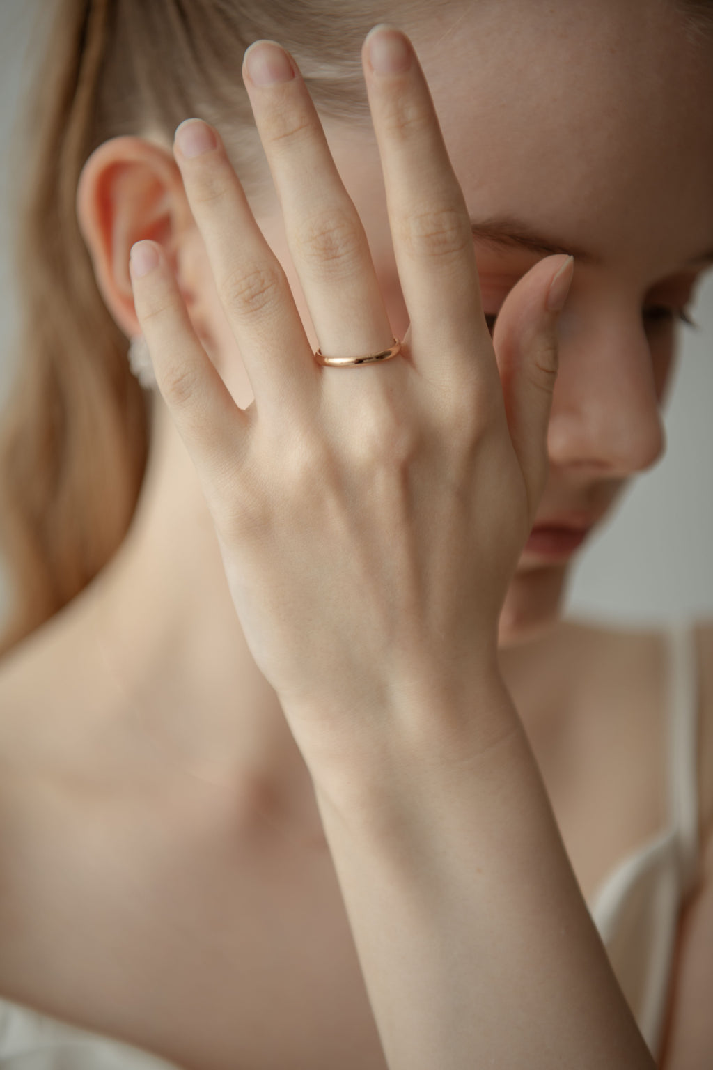Minimal Thin Ring / Rose Gord