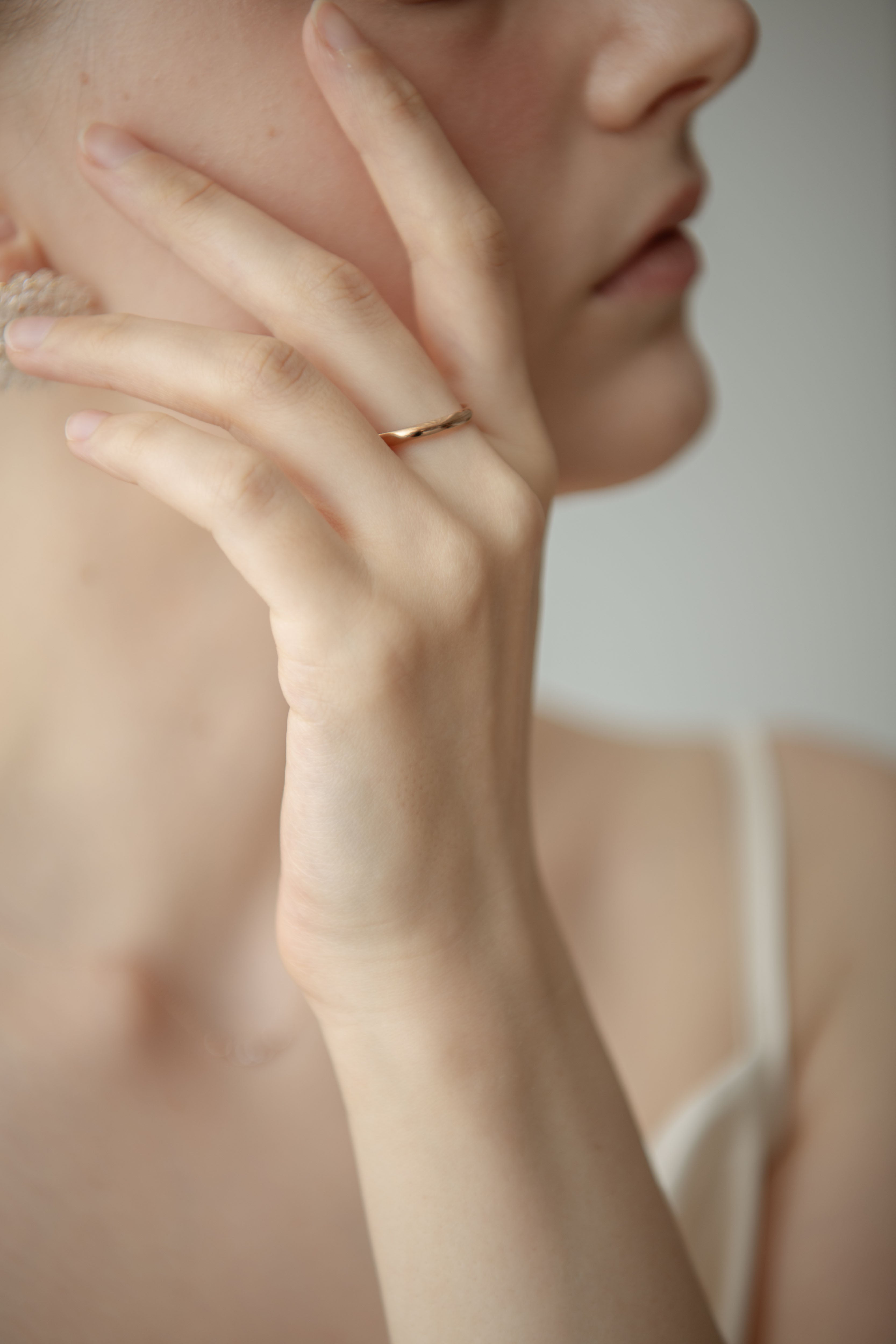 Minimal Thin Ring / Rose Gord