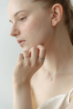 Tear Line Ring / Silver