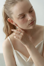 Clair Flower Pierce / Silver