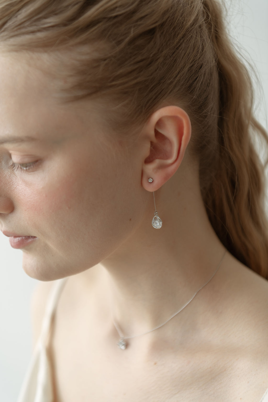 Grace Drop Pierce / Silver