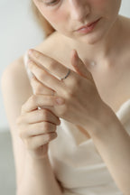One Stone Flat Ring / Silver