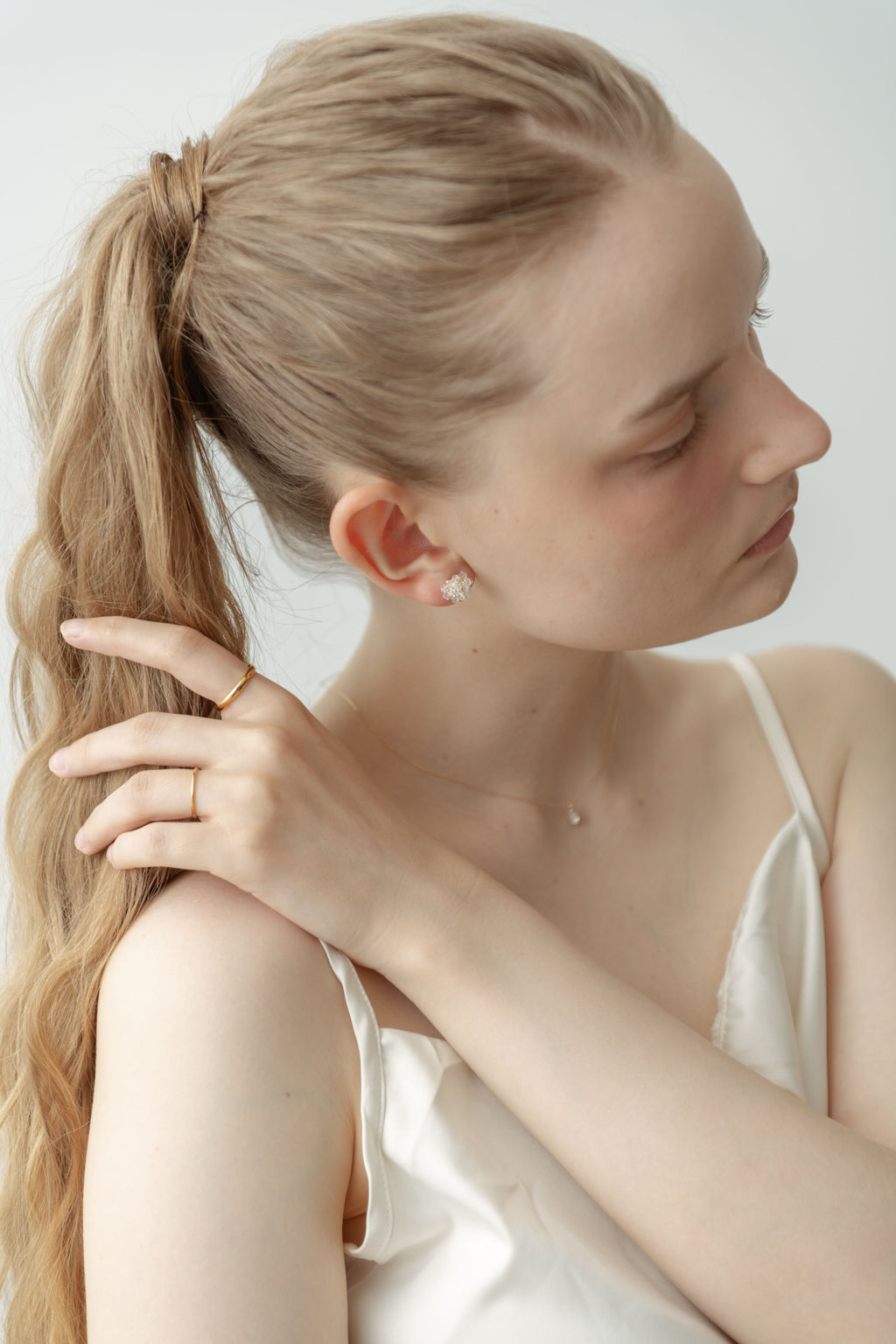 Glass Cluster Pierce / Gold