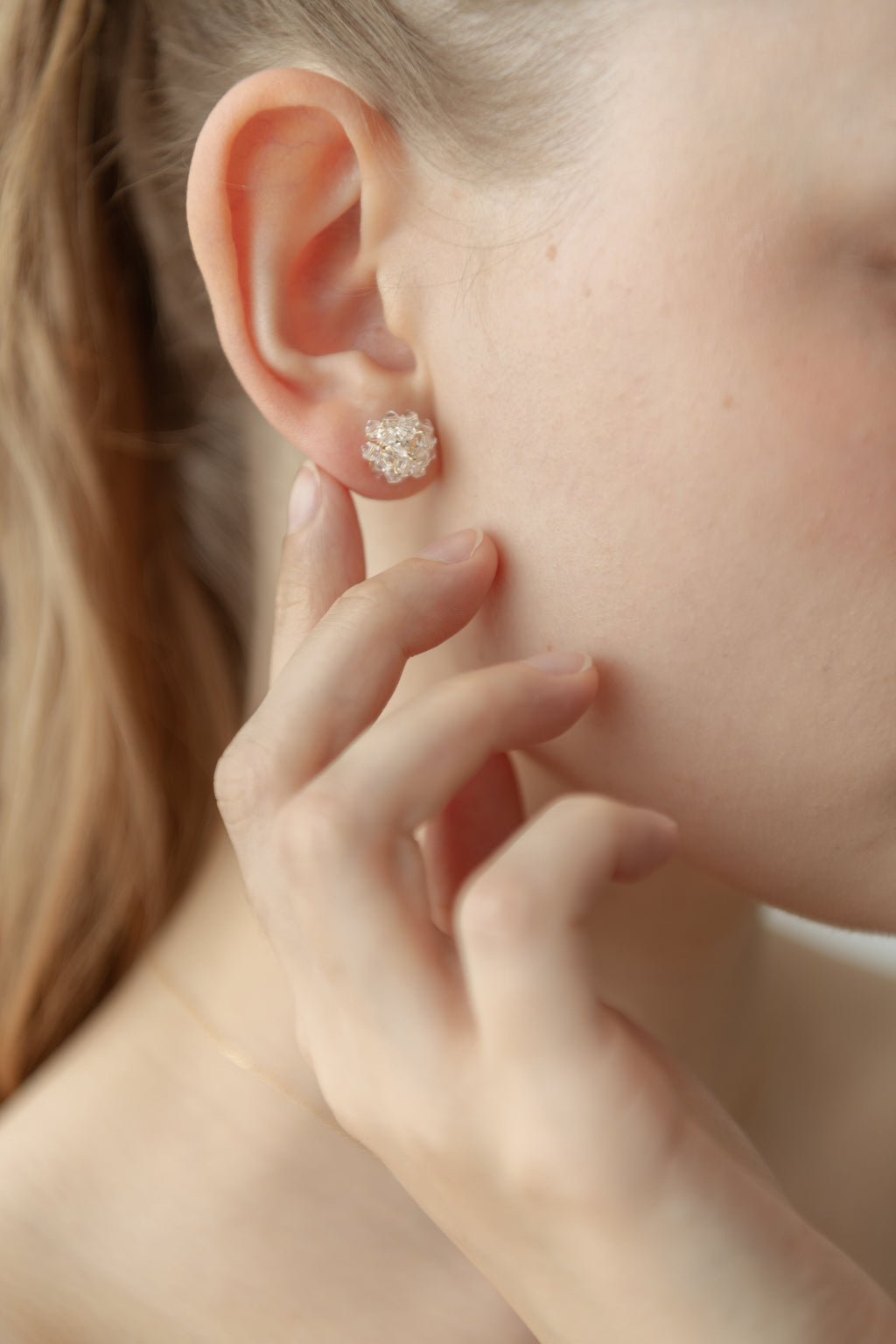 Glass Cluster Pierce / Gold