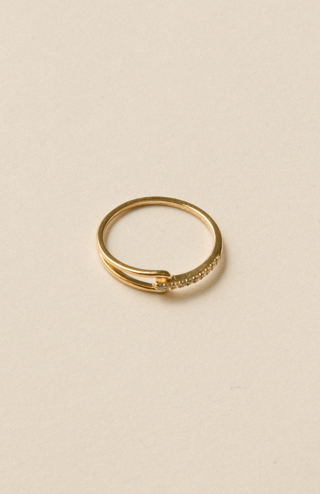 Tear Line Ring / Gold