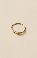 Tear Line Ring / Gold