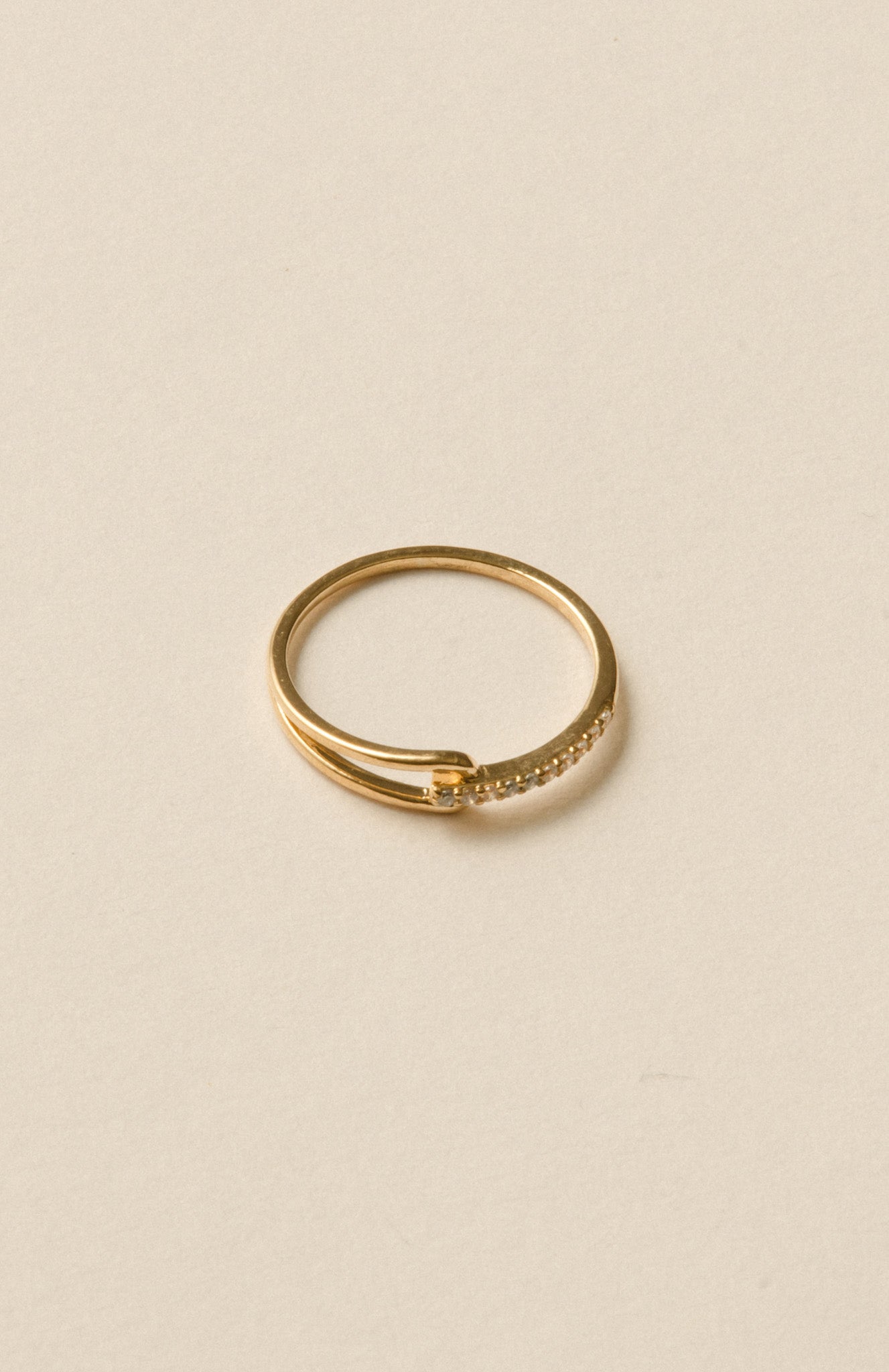 Tear Line Ring / Gold