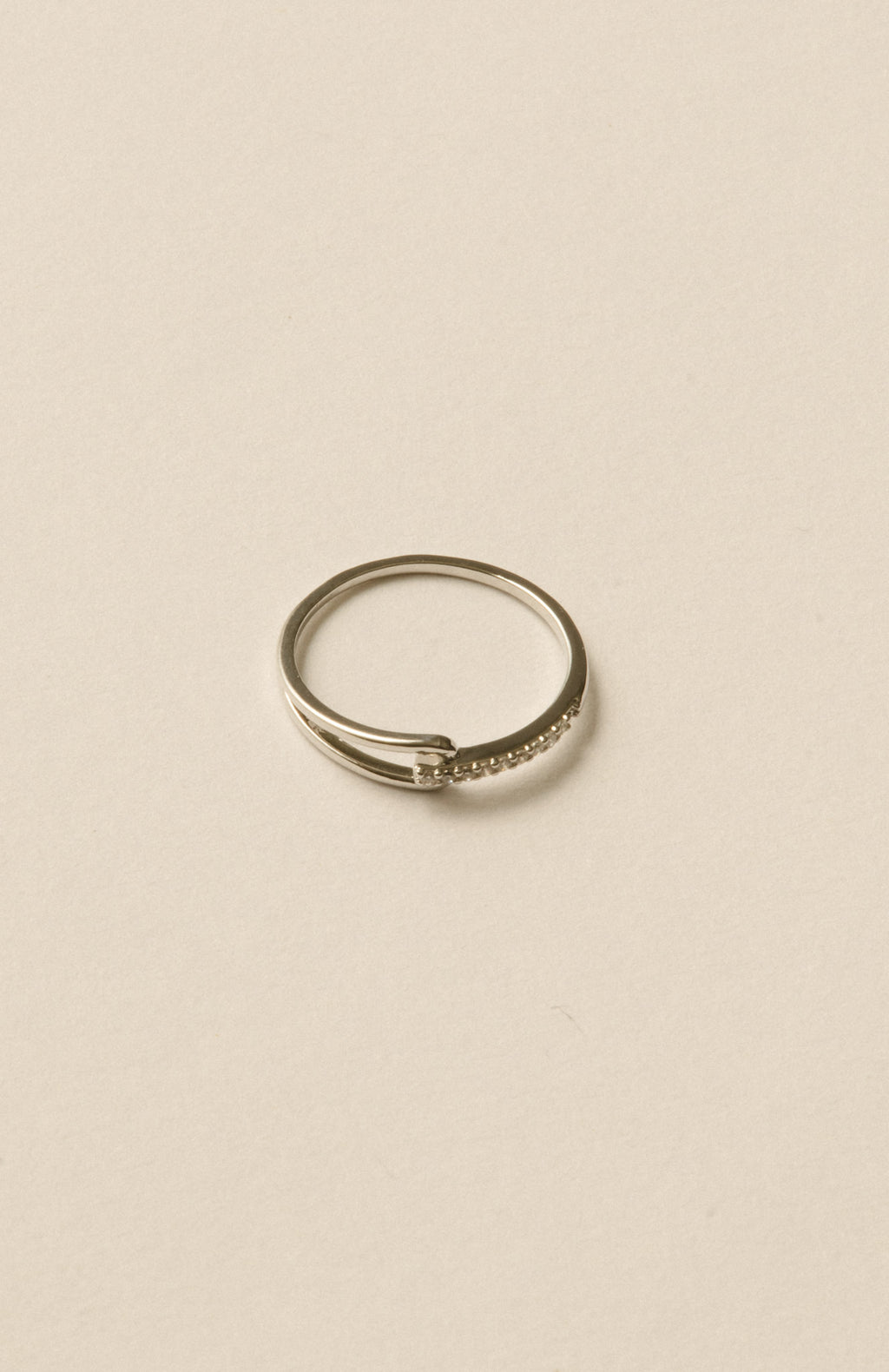Tear Line Ring / Silver
