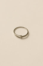 Tear Line Ring / Silver