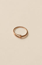 Tear Line Ring  / Rose Gold
