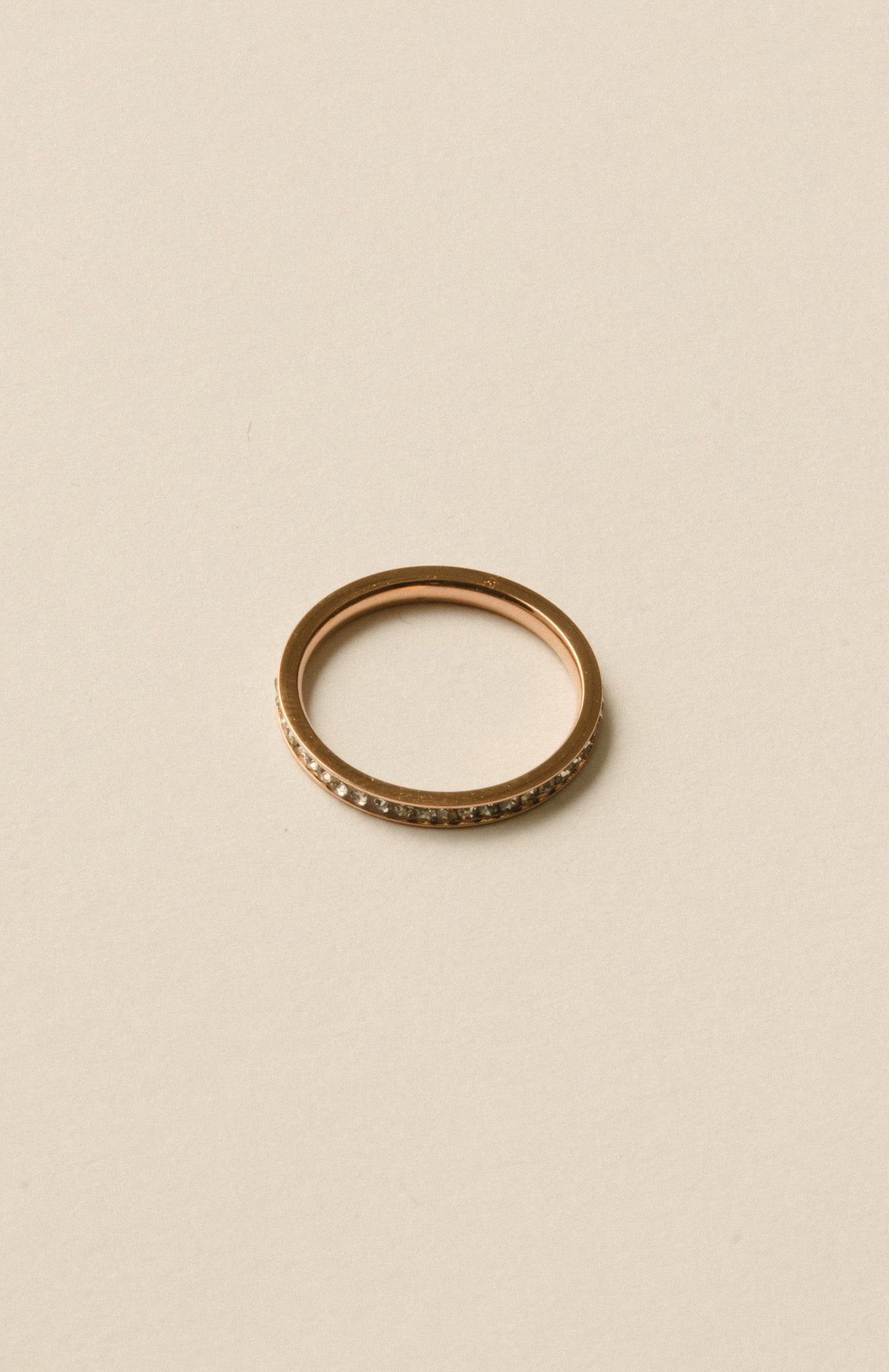 Eternal Stone Ring  / Rose Gold