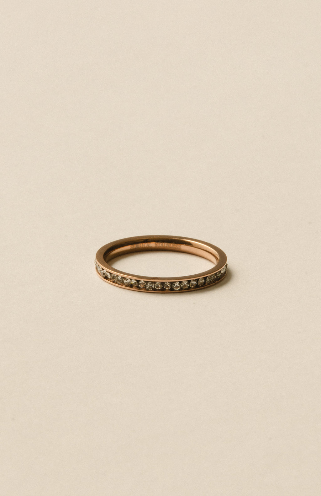 Eternal Stone Ring  / Rose Gold