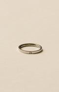 One Stone Flat Ring / Silver