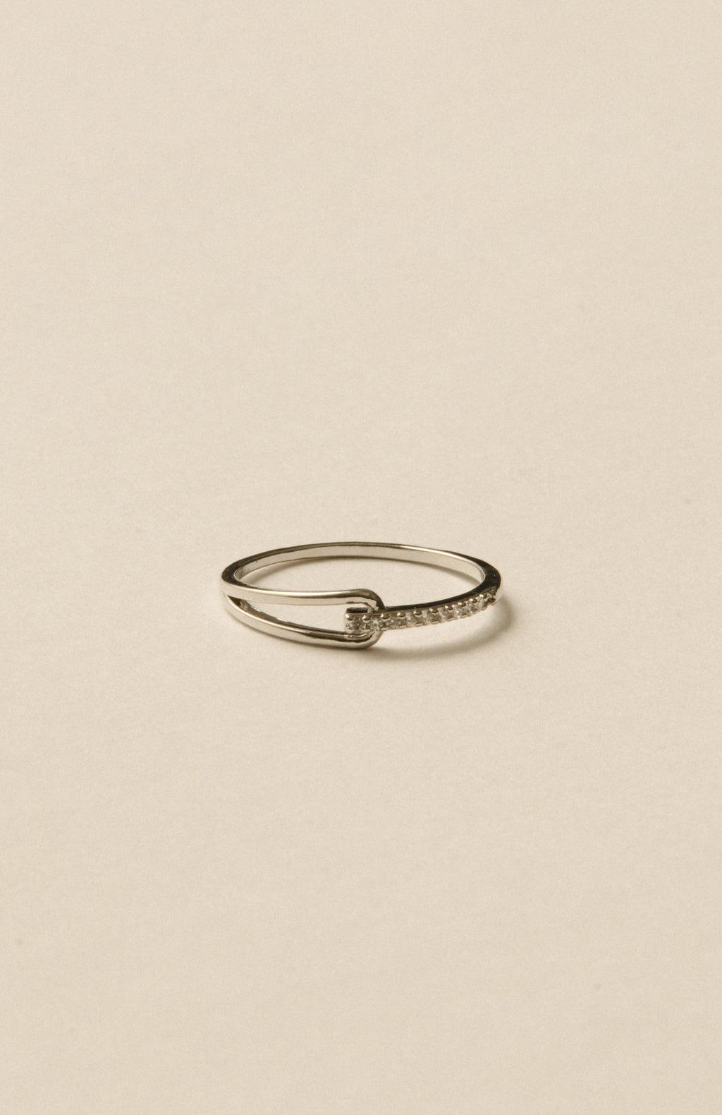 Tear Line Ring / Silver