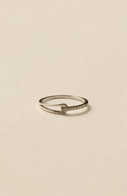 Tear Line Ring / Silver
