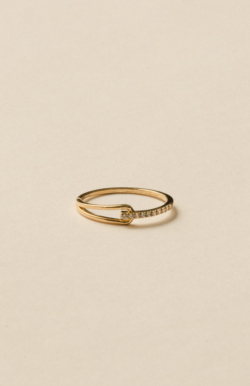 Tear Line Ring / Gold