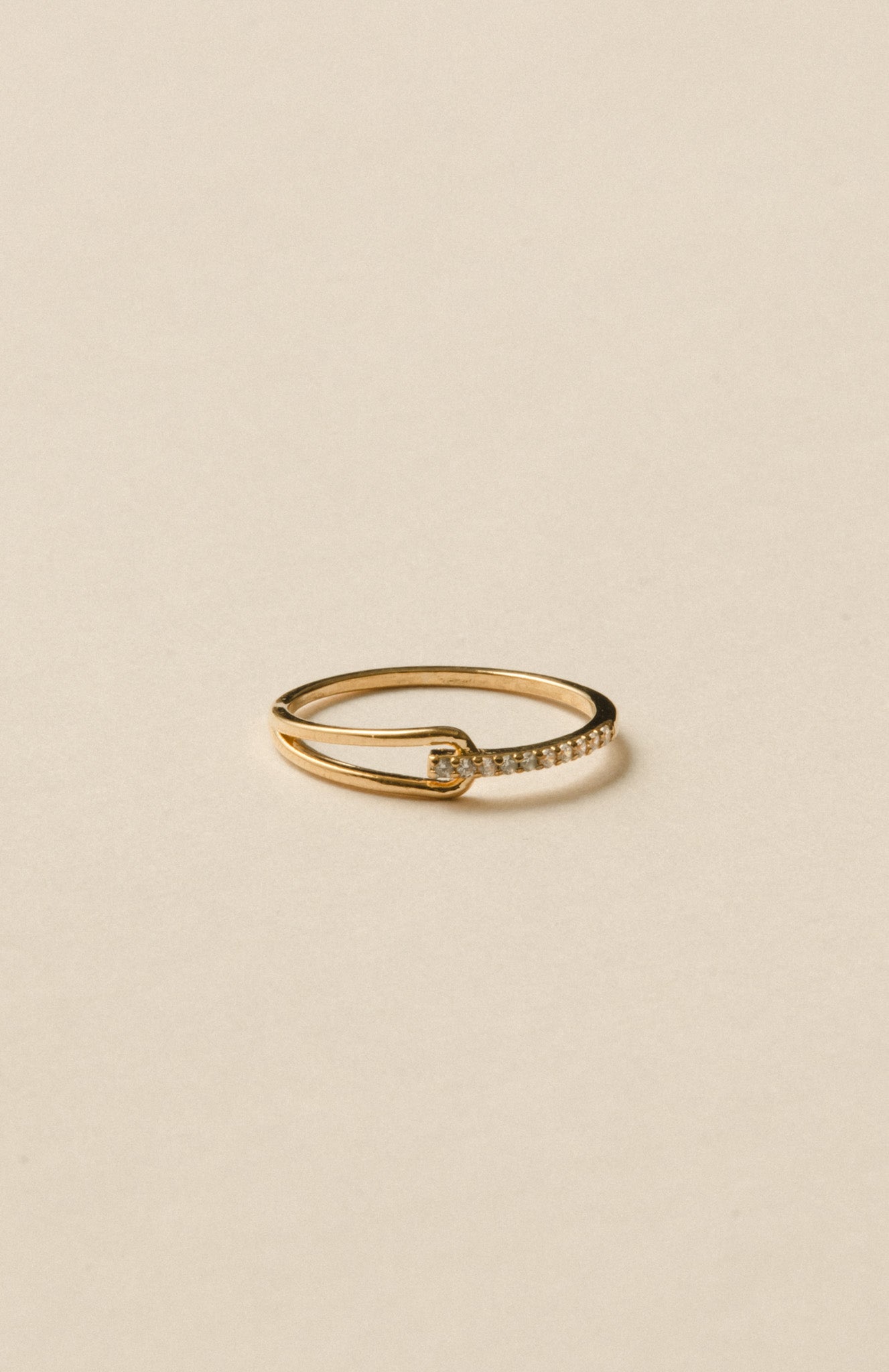Tear Line Ring / Gold