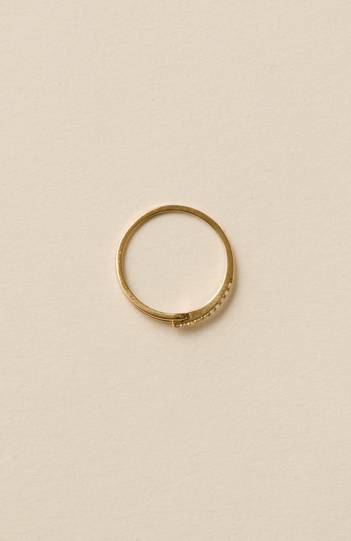 Tear Line Ring / Gold