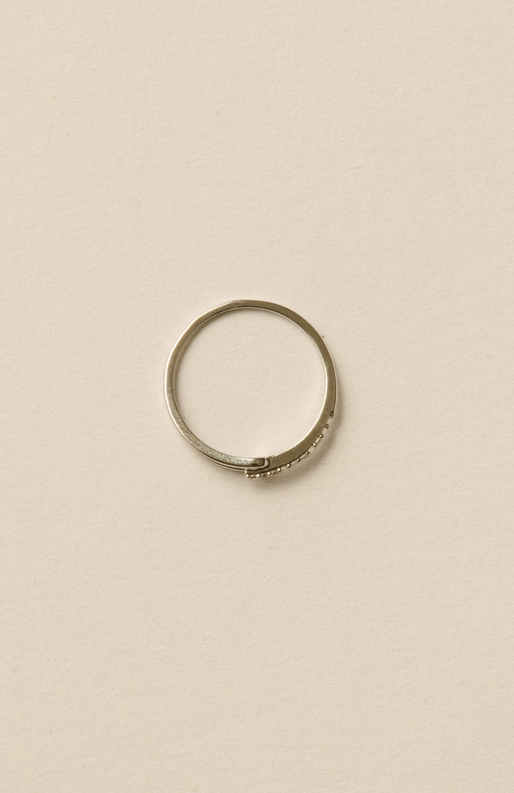Tear Line Ring / Silver