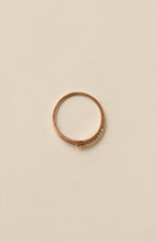 Tear Line Ring  / Rose Gold