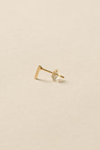 Line Stone Pierce / Gold
