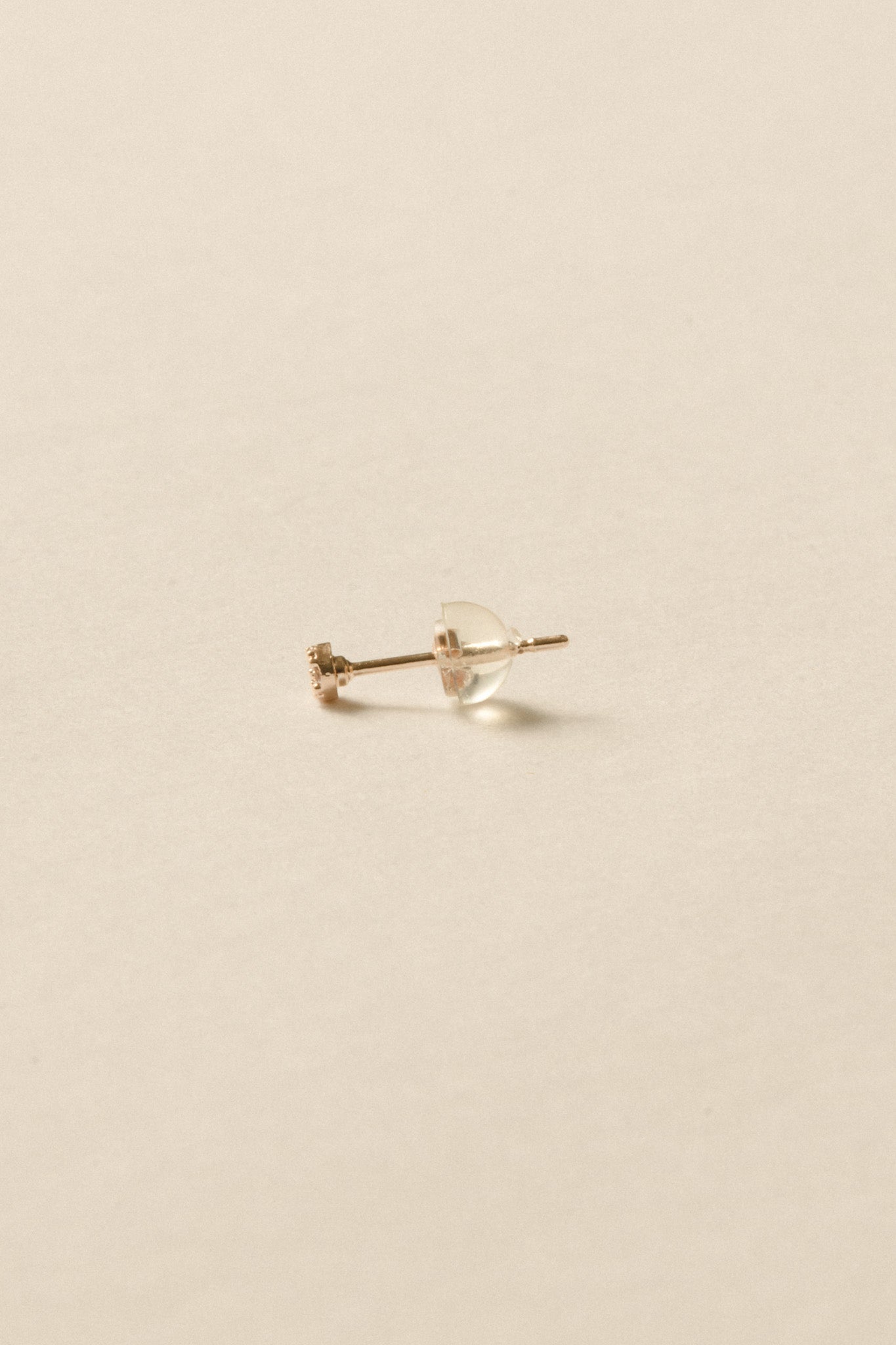 Tiny Stone Pierce  / Rose Gold