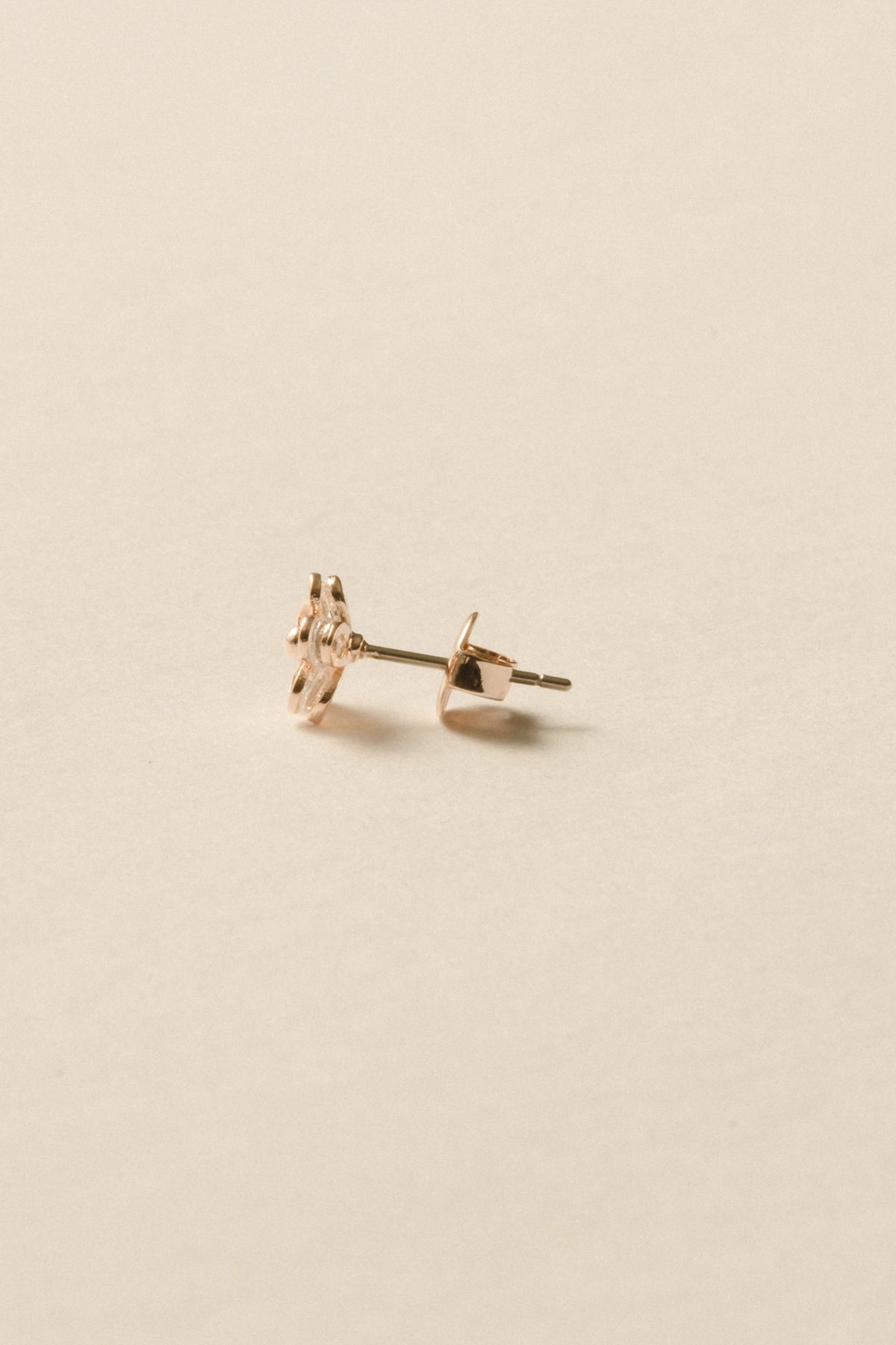 Clair Flower Pierce / Rose Gold