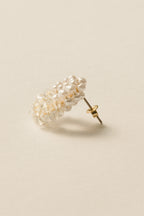 Pearl Glass Wreath Pierce / Gold
