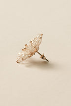 Crystal Petal Bloom Pierce / Rose Gold