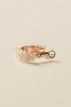 Crystal Hoop Pierce /  Rose Gold