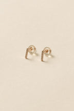 Line Stone Pierce / Rose Gold