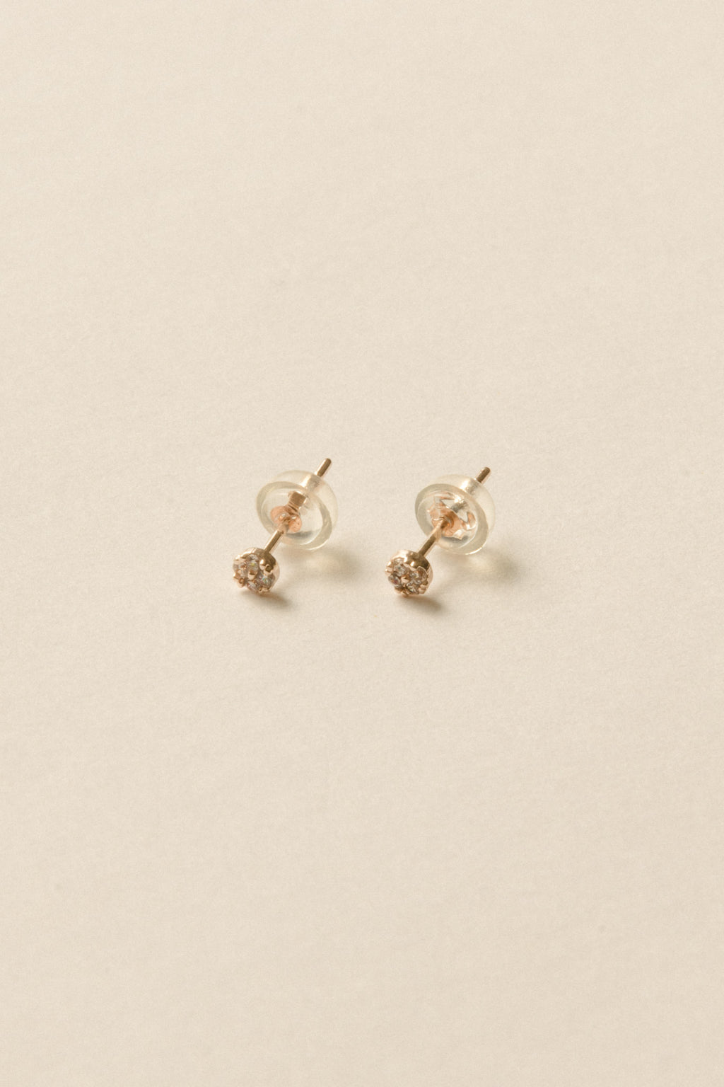 Tiny Stone Pierce  / Rose Gold