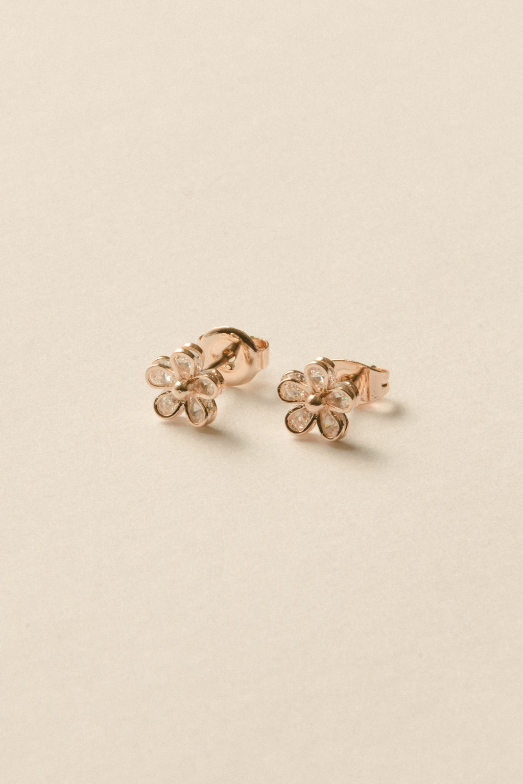 Clair Flower Pierce / Rose Gold