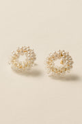 Pearl Glass Wreath Pierce / Gold