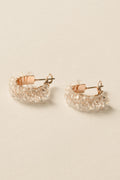 Crystal Hoop Pierce /  Rose Gold