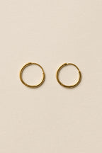 Thin Hoop Pierce / Gold