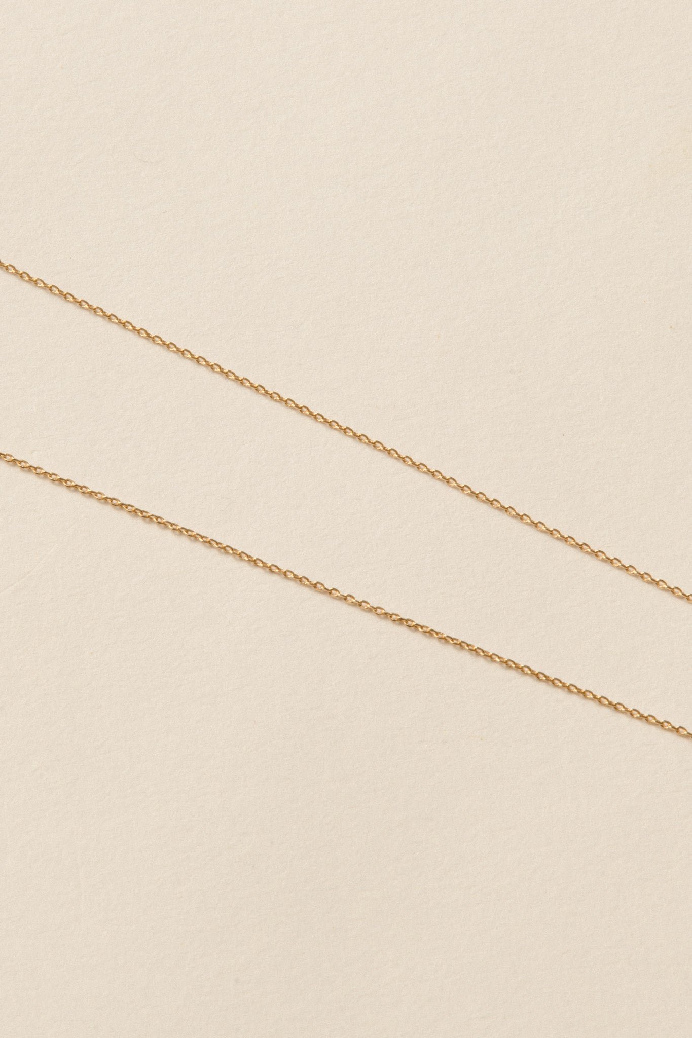 Triple Stone Line Necklace / Gold