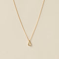 Drop Stone Necklace / Gold