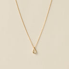 Drop Stone Necklace / Gold