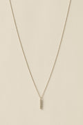 Stone Bar Necklace  / Silver