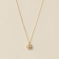 Flower Stone Necklace / Gold