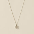 Flower Stone Necklace / Silver