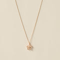 Flower Stone Necklace / Rose Gold